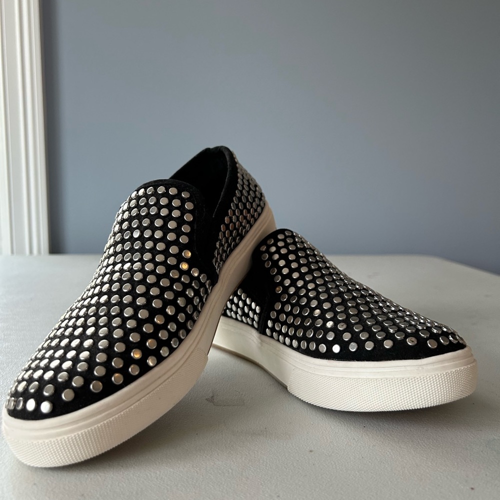 Steve Madden studded slip on sneakers